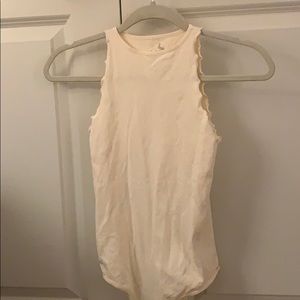 Free People Intimates Cream Bodysuit